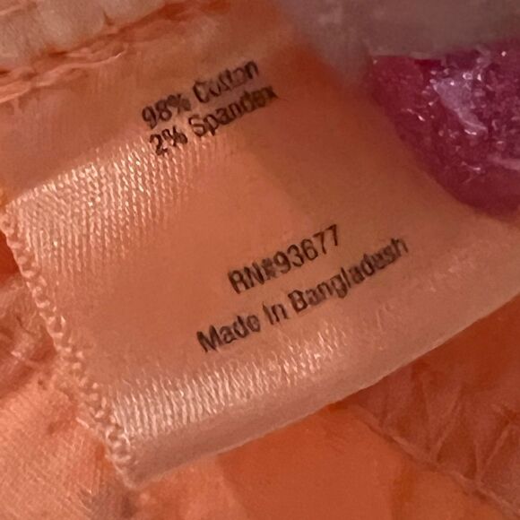 A.N.A. Orange sherbet colored corduroy feel pants size 32/14 - Picture 2 of 7